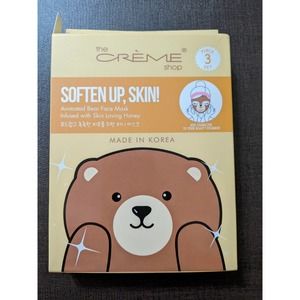 New pack lot of 3 Creme Shop animated Bear Masks